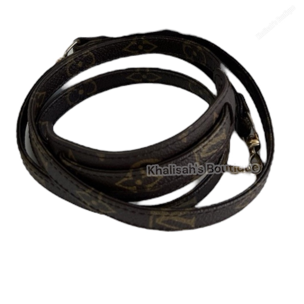 Authenticated Louis Vuitton LV Monogram Leather Strap Crossbody Speedy Nano Mini - Picture 5 of 11